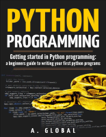 Python programming. Getting started in Python programming.pdf
